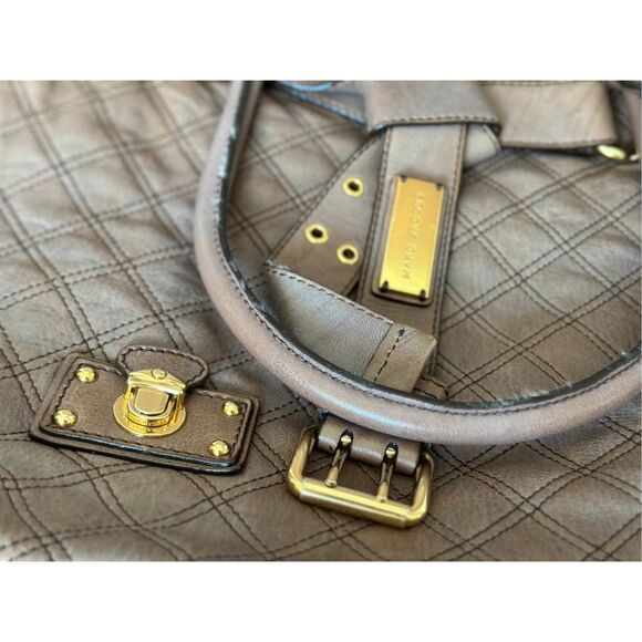 Marc Jacobs Casey Large Quilted Tote Brown - Picture 6 of 7
